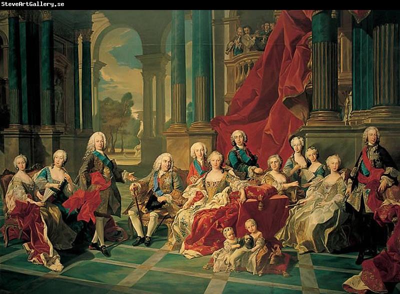 Louis Michel van Loo Philip V of Spain and his family